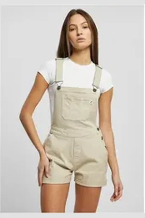 Urban classics Latzhose weiß 3XL