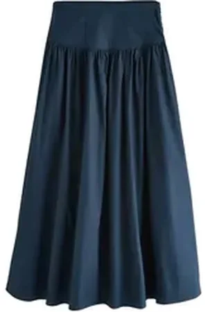 Next Midirock Midirock mit tief angesetzter Taille, Kurzgröße (1-tlg) blau 22 (GB: 16 Petite)