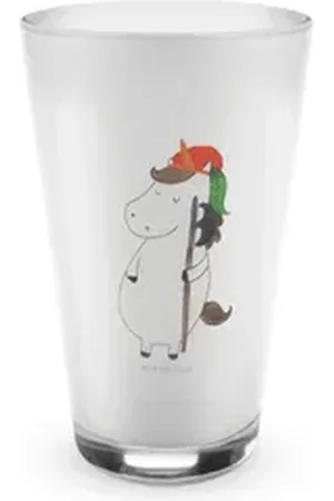 Mr. & Mrs. Panda Glas Einhorn Junge - Transparent - Geschenk, Mittelalter, Unicorn, Cappucc, Premium Glas, Hochwertige Verarbeitung