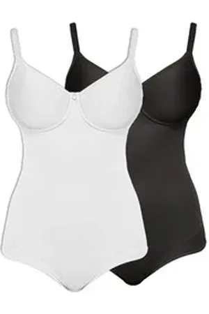 Susa Body 2er Pack Body mit Bügel Catania (Spar-Set, 2-tlg) gerundeter Beinausschnitt bunt|schwarz 95A