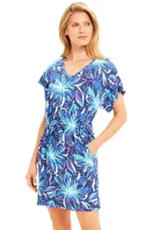 Rösch Sommerkleid 1245557 (1-tlg) blau 40