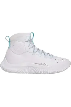 Under Armour ® CURRY 4 FLOTRO Weiß Unisex Hallenschuh weiß 44,5 EU