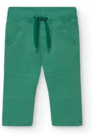 Boboli Thermohose Hose Gabardine gras grün gefüttert (1-tlg) grün 104