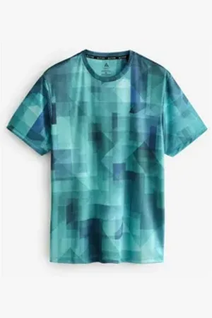 Next Trainingsshirt Sportshirt mit Aufdruck (1-tlg) blau L (Normallänge)