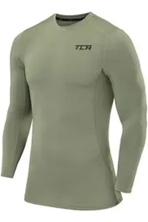 TCA Funktionsshirt Jungen Kompressionsshirt Thermo - Hellgrün, 6-8 Jahre (1-tlg) grün 6-8 Jahre