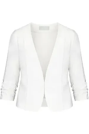 Bianca Kurzblazer CORINNA in edlem Look mit V-Ausschnitt beige 36