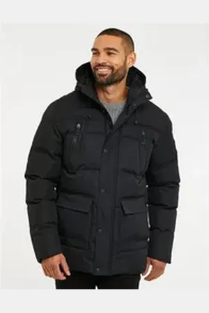Threadbare Steppjacke THB Jacket Jackton (1-St) mit gefütterter Kapuze schwarz S