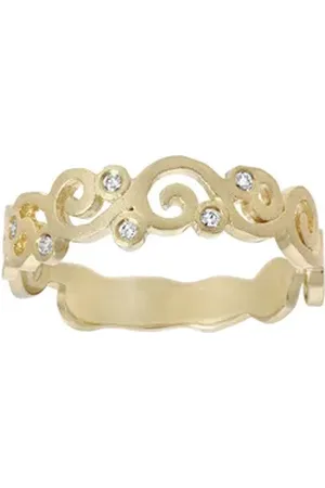 Firetti Fingerring Schmuck Geschenk Gold 585 Damenring Goldring Ranke, mit Brillanten gelb|goldfarben 16