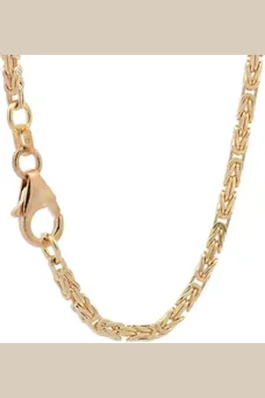 HOPLO Königskette Königskette Halskette Breite 2,0 mm - Länge 45 cm 333 - 8 Karat Gold, Made in Germany goldfarben 45 cm Damengröße