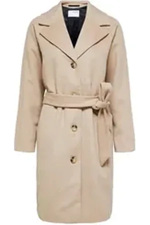 SELECTED FEMME Kurzmantel Damen Mantel SLFMILAN beige 42