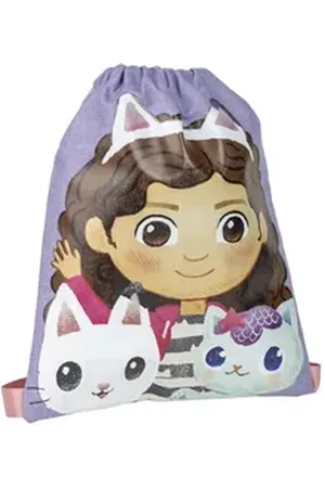 Gabbys Dollhouse Kinderrucksack Cats Turnbeutel, Rucksack 33 cm (1-tlg), Leicht zu tragen und bedienen