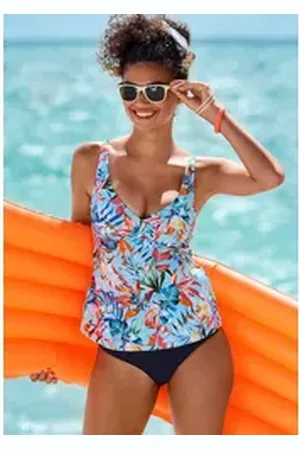 Venice Beach Bügel-Tankini-Top Caru, mit modernem Allover-Print blau 40
