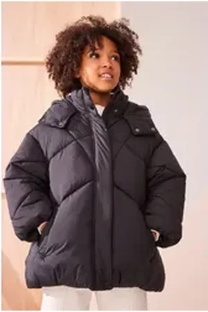 Next Steppjacke Wasserabweisender, wattierter Mantel (1-St) schwarz 146 (11 J.)