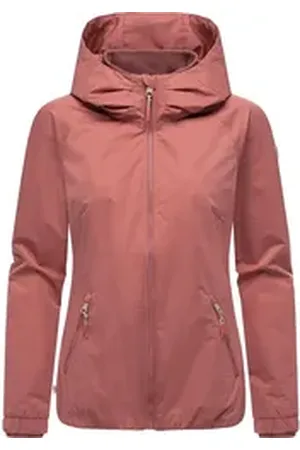 Ragwear Outdoorjacke Dizzie Tech Wasserdichte Damen Übergangsjacke mit großer Kapuze orange XXL (44)