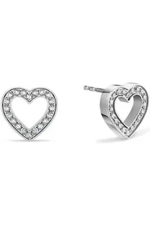 Bering Paar Ohrstecker Herz Ohrringe Edelstahl mit Zirkonia 11,4 mm