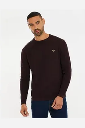 Threadbare Rundhalspullover Pitkin (1-tlg) mit Logo Patch rot M