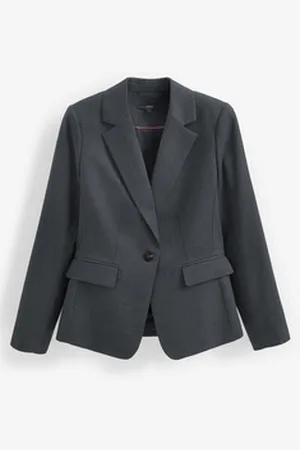 Next Jackenblazer Eleganter, einreihiger Blazer (1-tlg) grau 36 (GB: 8)