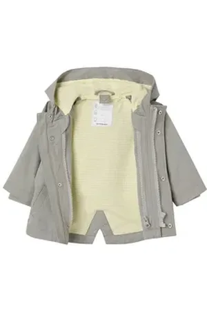 Vertbaudet Parka Baby 3-in-1-Übergangsjacke mit Teddyfleece-Weste 3-in-1 grün 104