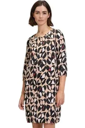 Betty & Co Betty&Co Sommerkleid Freizeitkleid mit Reißverschluss Reißverschluss braun 42