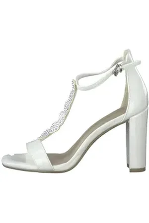 Marco Tozzi Damen Sandalette 2-28310-20 418 IVORY PATENT weiß Sandale weiß 36 EU