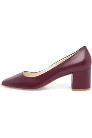 Henry Stevens Audrey P50 Businessschuh Pumps High Heels Damen Leder handgefertigt, Damenpumps rot 41 EU