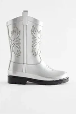 Next Western-Gummistiefel Gummistiefel (1-tlg) silberfarben 39 EU