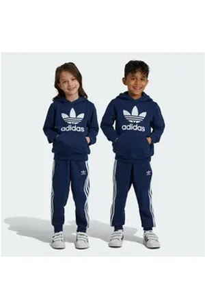 adidas Originals Trainingsshirt ADICOLOR KIDS HOODIE-SET blau 104