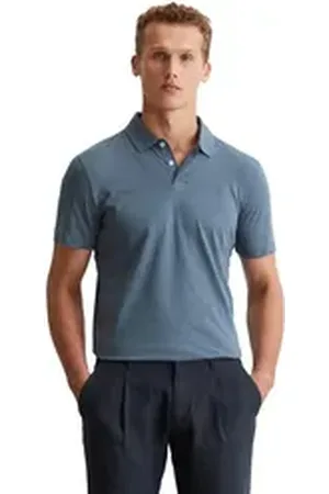 Marc O’ Polo Poloshirt in softer Slub-Jersey-Qualität blau XXL