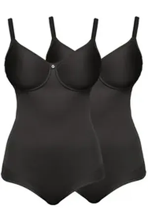 Susa Body 2er Pack Body mit Bügel Catania (Spar-Set, 2-tlg) gerundeter Beinausschnitt schwarz 95A