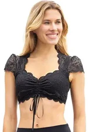 Nina Von C. Dirndlbluse Spitzen Bluse 