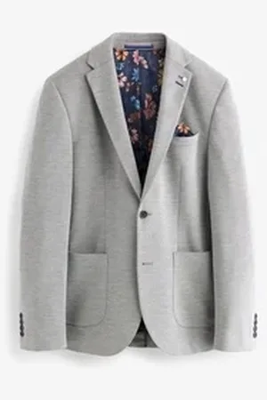 Next Sakko Slim Fit Sakko aus strukturiertem Jersey (1-tlg) grau 48 (GB: 38R)