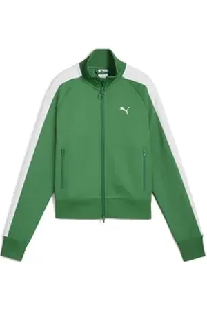 PUMA Trainingsjacke T7 ALWAYS ON Kurze Trainingsjacke Damen grün XL