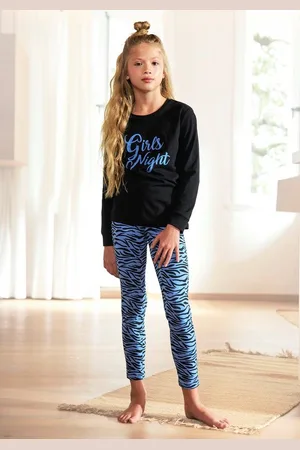 Buffalo Pyjama (2 tlg., 1 Stück) Schlafanzug mit Zebra-Muster