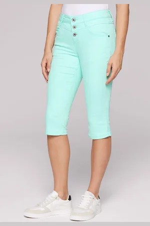 Soccx Jeansshorts mit sichtbarer Knopfleiste