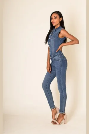 Simply Chic Jumpsuit Jeans Anzug Hosenanzug Einteiler (1-tlg) AS-Tours - Verkäufer: ARIZONAS