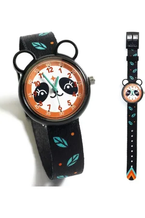 Djeco Quarzuhr Elegante Quarzuhr mit schönem Motiven zum Uhr-Lesen-Lernen - Verkäufer: Schenken & Spielen