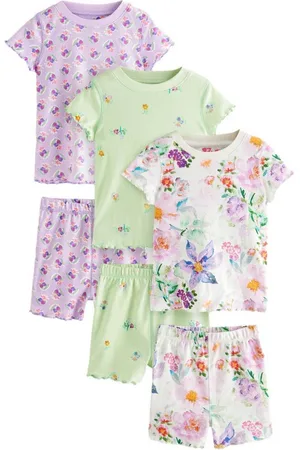 Next Pyjama Kurzer Pyjama 100 % Baumwolle, 3 Stk. (6 tlg) - Verkäufer: Germany GmbH