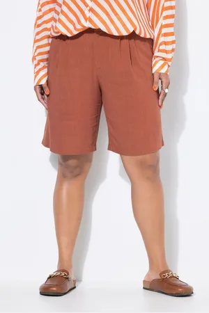 STUDIO UNTOLD Shorts Leinenmix-Bermuda Wide Legs Elastikbund - Verkäufer: Popken Fashion Group