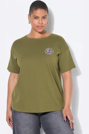 STUDIO UNTOLD T-Shirt T-Shirt oversized Glitter-Eye Halbarm - Verkäufer: Popken Fashion Group