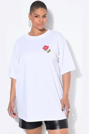 STUDIO UNTOLD T-Shirt T-Shirt oversized Rosen Halbarm - Verkäufer: Popken Fashion Group