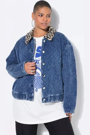STUDIO UNTOLD Sommerjacke Stepp-Blouson Blouson Shape Leo-Fleecekragen - Verkäufer: Popken Fashion Group