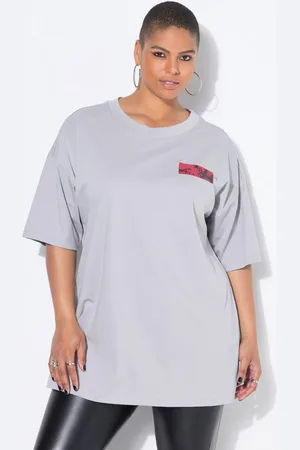 STUDIO UNTOLD T-Shirt T-Shirt oversized Palmen Halbarm - Verkäufer: Popken Fashion Group