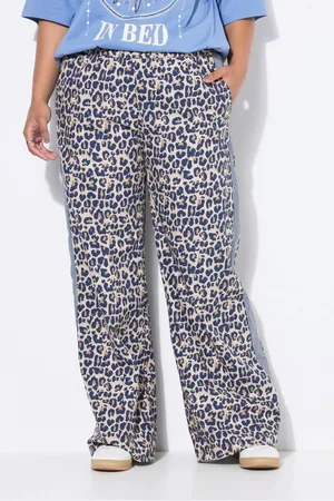 STUDIO UNTOLD Schlupfhose Hose Wide Legs Krepp Leo Seitenstreifen - Verkäufer: Popken Fashion Group