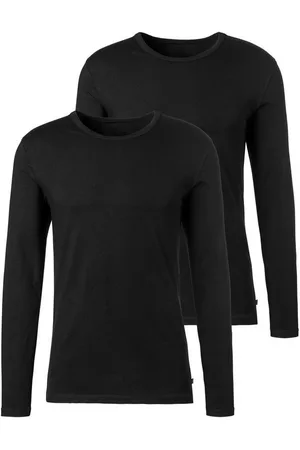 H.I.S Langarmshirt (Packung, 2er-Pack) Doppelpack Unterziehshirt aus Baumwoll-Mix