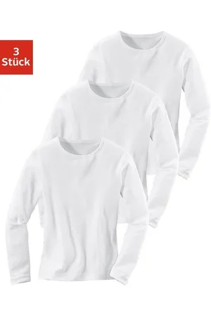 H.I.S Langarmshirt (3er-Pack) in Rippenqualität