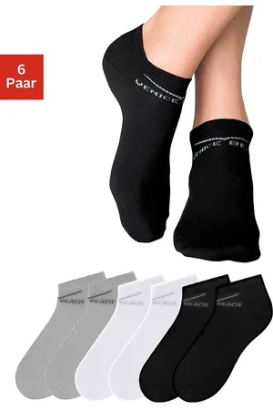 Venice Beach Sneakersocken (Packung, 6-Paar) perfekte Passform durch LYCRA-Anteil