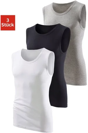 H.I.S Muscleshirt (3-tlg) ohne Seitennähte optimale Passform
