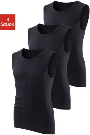H.I.S Muscleshirt (3-tlg) ohne Seitennähte optimale Passform