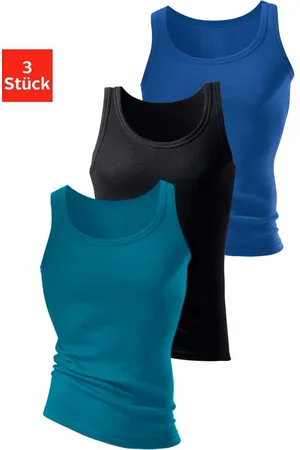 H.I.S Tanktop Feinripp (Packung, 3-tlg) ohne Seitennähte