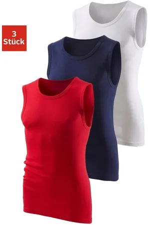 H.I.S Muscleshirt (3-tlg) ohne Seitennähte optimale Passform
